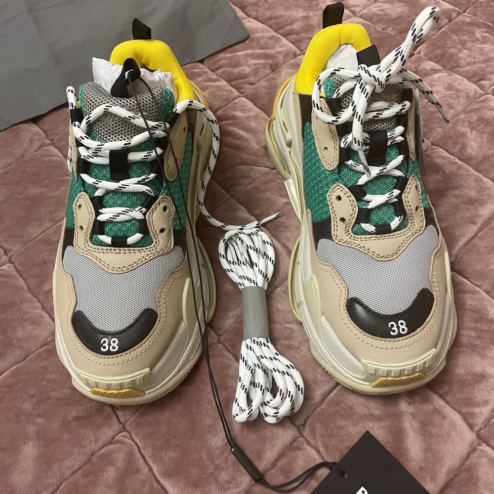 Balenciaga Triple S Sneakers Curry